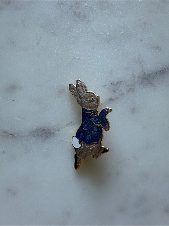 Beatrix potter Other - Peter Rabbit Gold Plated Brooch Pin Vintage World of Beatrix Potter Enamel